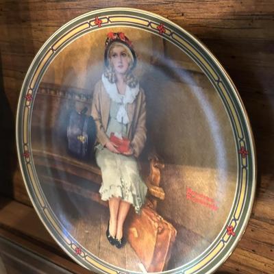 Collector plate norman rockwell vintage a young girls dream
