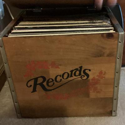 Vinyl record storage box