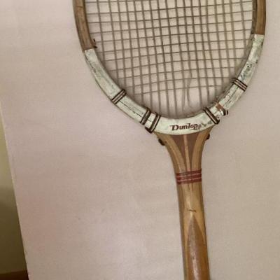 Dunlop vintage wooden tennis racket