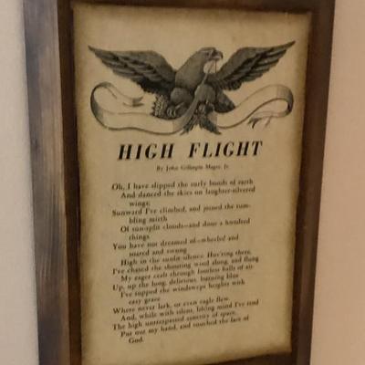 Wall art high flight