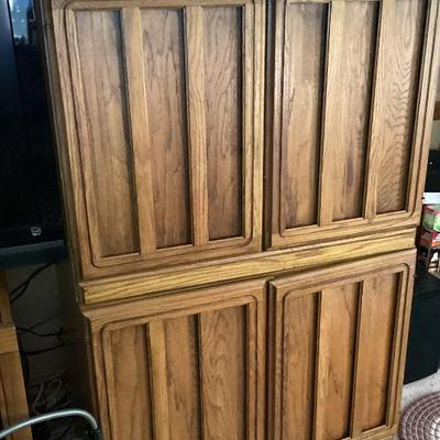 Living room wood 4 door cabinet