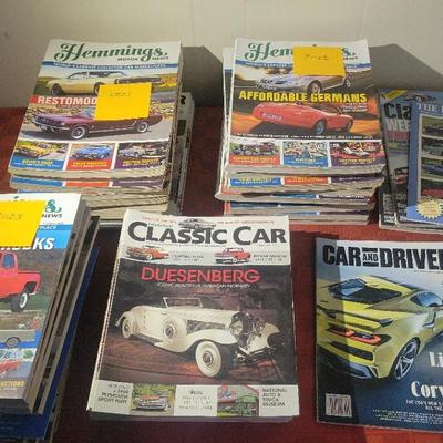 Magazines:  Hemmings, Classic Car & Misc.