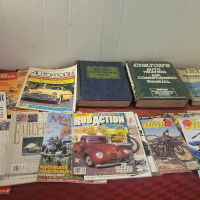 Vintage Auto And Motorcycle Magazines & Books