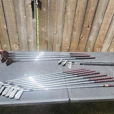 Ben Hogan Irons And Wilson Golf Bag