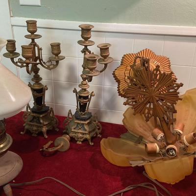 Art Deco Light Fixture, Lamps