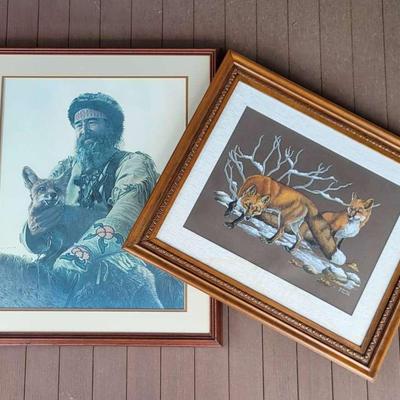 Fox Print & Original Pastel (LR)