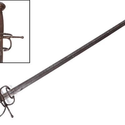 Lot 15 european swept hilt rapier 17th c.