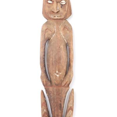 Sale Photo Thumbnail #366: Lot 368 png shell eye ancestor hook statue