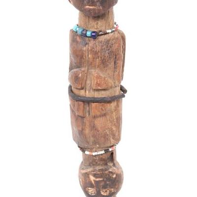 Sale Photo Thumbnail #389: Lot 391 songye peoples ritual double figure