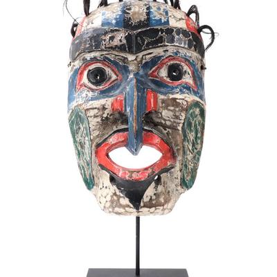 Sale Photo Thumbnail #235: Lot 236 pacific northwest kwakiutl spirit mask