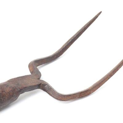 Lot 23 large spanish colonial war fork 18th c.