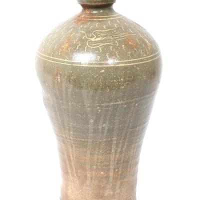Sale Photo Thumbnail #293: Lot 294 lovely antique korean celadon glazed vase