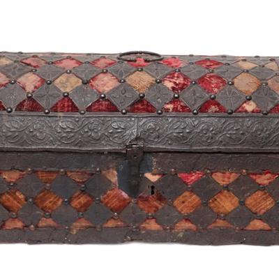 Sale Photo Thumbnail #244: Lot 245 italian venetian clad casket 16th century