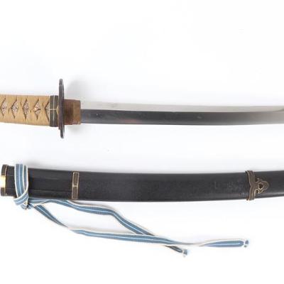 Lot 48 excellent japanese wakizashi sword scabbard
