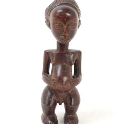 Sale Photo Thumbnail #378: Lot 380 luba carved wood female ancestor figure
