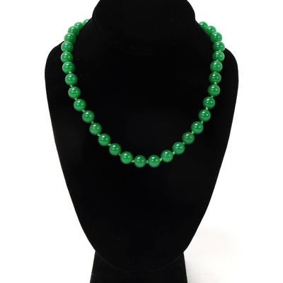 Sale Photo Thumbnail #180: Lot 180 gorgeous chinese jade style beaded necklace