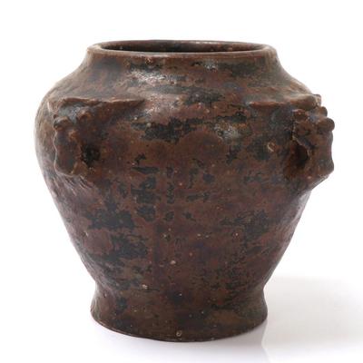 Sale Photo Thumbnail #302: Lot 303 gorgeous early korean small onggi pot