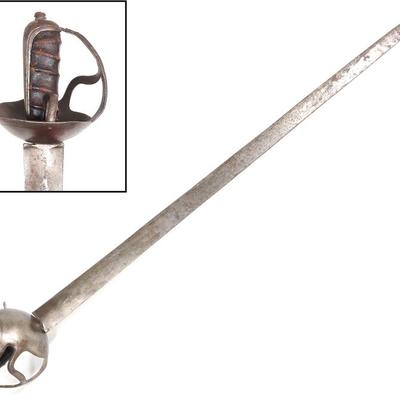 Lot 17 rare spanish military palash broad sword early 18th c.