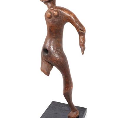 Sale Photo Thumbnail #383: Lot 385 makonde abstract female statue tanzania