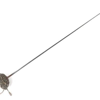 Lot 9 european cup hilt rapier 17th c. style
