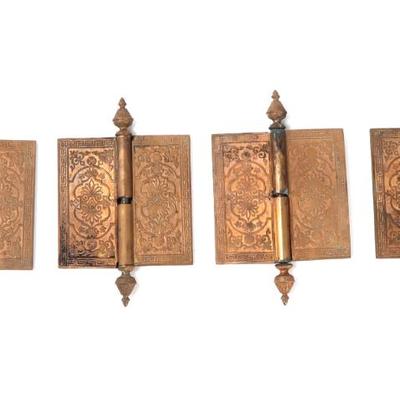 Sale Photo Thumbnail #245: Lot 246 victorian door hinges set of four