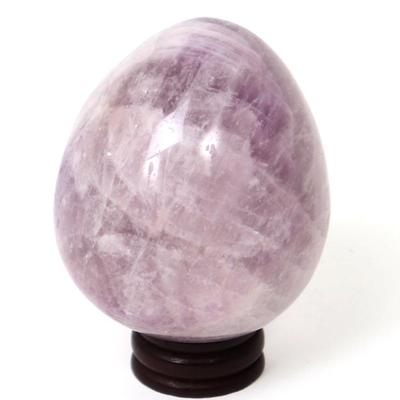 Sale Photo Thumbnail #256: Lot 257 fine polished amethyst mineral specimen egg shaped