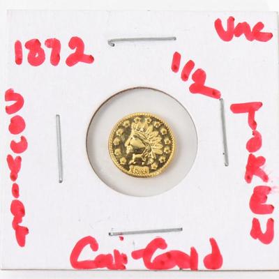 Sale Photo Thumbnail #222: Lot 222 indian head 12 penny california coin