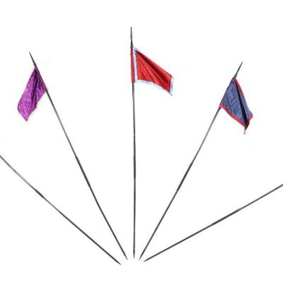 Lot 25 collection of infantry pikes flags, ex higgins museum