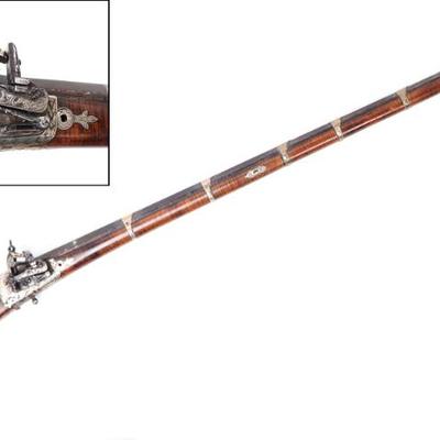 Lot 97 excellent ottoman sisana miquelet flintlock rifle 18th c.