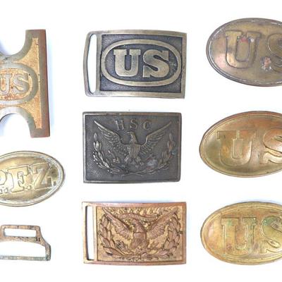 Sale Photo Thumbnail #113: Lot 113 collection of us belt buckles
