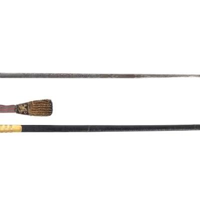 Lot 28 scotland king bodyguard sword scabbard, & knot