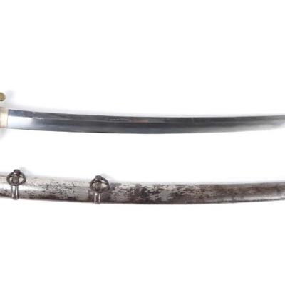 Lot 45 japanese police sword w old blade