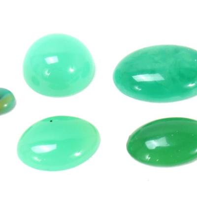 Sale Photo Thumbnail #183: Lot 183 group of five jade style stones