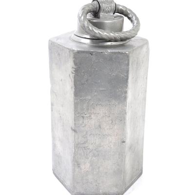 Sale Photo Thumbnail #242: Lot 243 hexagonal pewter vessel