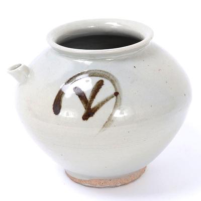 Sale Photo Thumbnail #303: Lot 304 fine antique korean white glazed wine jug