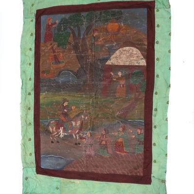 Sale Photo Thumbnail #284: Lot 285 indian painted textile 20th c.