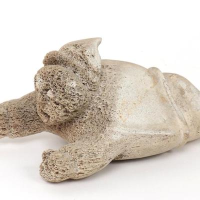 Sale Photo Thumbnail #223: Lot 223 inuit bone flying shaman figure from spence bay