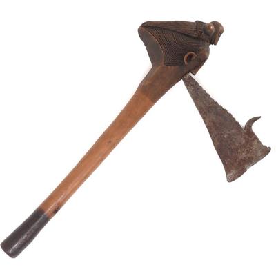 Lot 70 unique african tribal axe