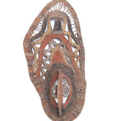 Sale Photo Thumbnail #363: Lot 365 handsome large ceremonial yam mask