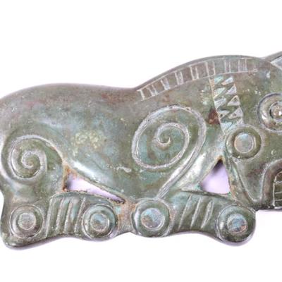 Sale Photo Thumbnail #352: Lot 354 chinese bronze metal horse plaque