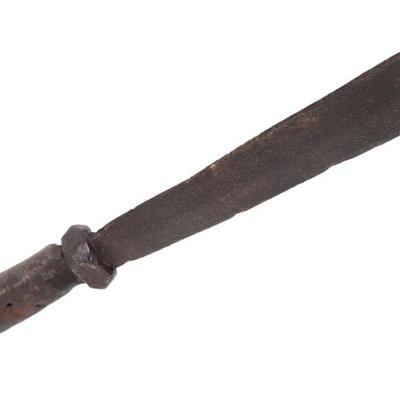 Lot 52 elongated chinese spear head 18th c.