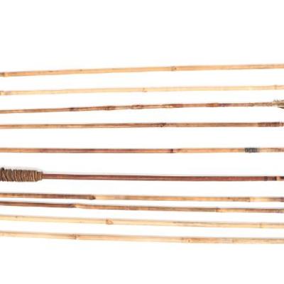 Lot 63 collection of ten various philippine bamboo arrows