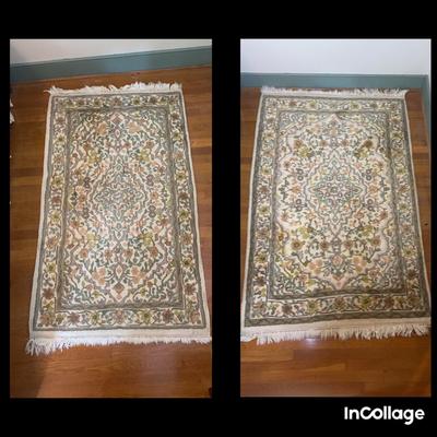 Pair Of Hand Woven Chindia Wool Rugs 