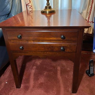 Pair Of Single Drawer End Tables 