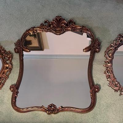 Vintage To Antique Gold Guilt Mirrors