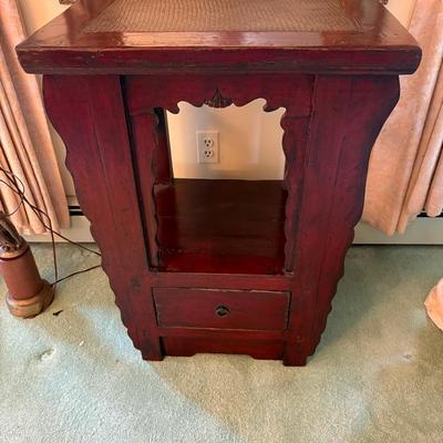 Asian Inspired Table, 1 Drawer