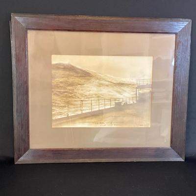 Vintage South Pacific Ocean Framed Photo 