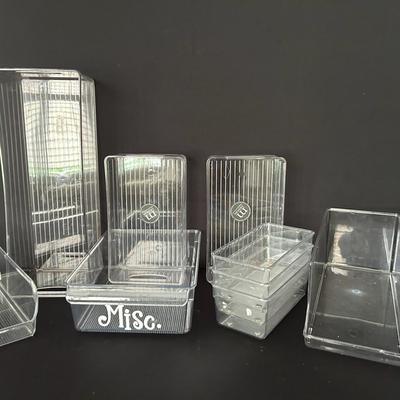 Clear Acrylic Storage Bins