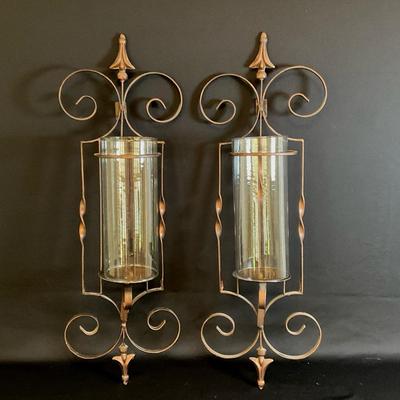 Pair of Metal Hurricane Scones 