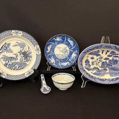 Japanese Blue And White Ceramic And More